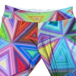 Society6 Colorful Neon Graphic Leggings Size XL